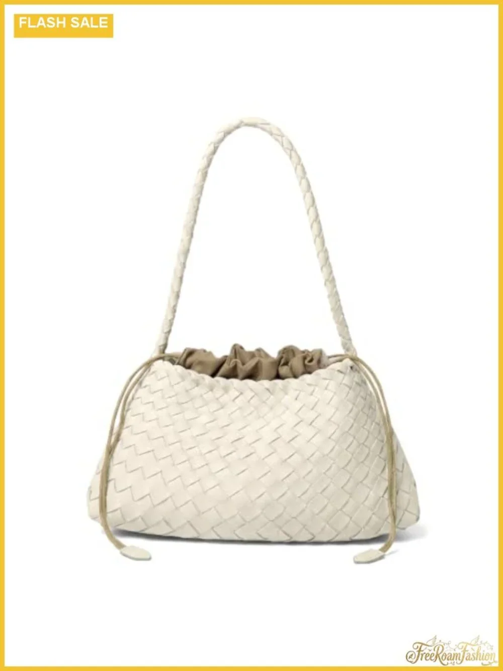 Woven Shoulder Bag for Women Hobo Handbag Vegan Leather Tote Purse